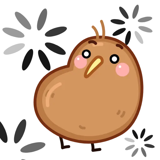 🫥 Стикер «Птичка Киви» для Telegram