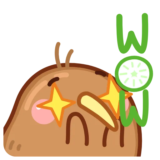 🤩 Стикер «Птичка Киви» для Telegram