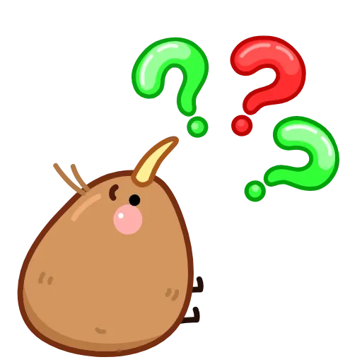 ❓ Стикер «Птичка Киви» для Telegram