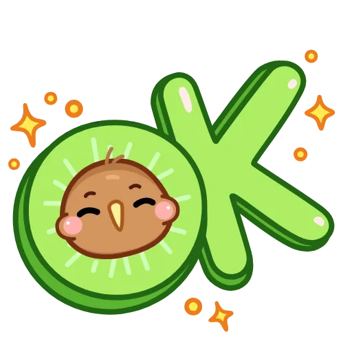 👌 Стикер «Птичка Киви» для Telegram