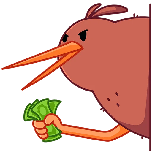 🤑 Стикер «Киви Кивик Без Текста» для Telegram