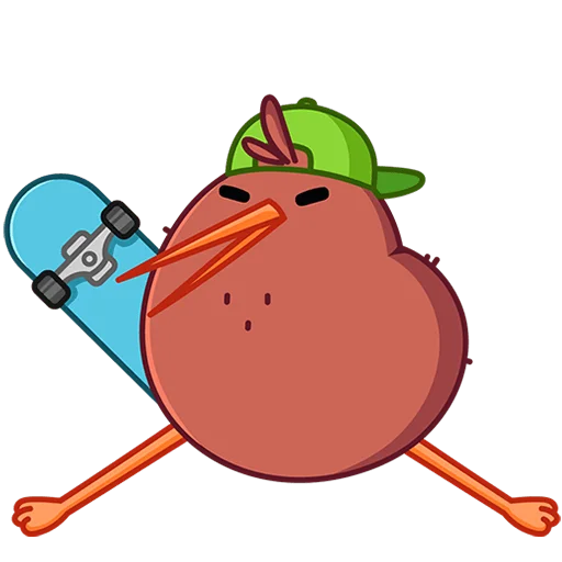 🛹 Стикер «Киви Кивик Без Текста» для Telegram