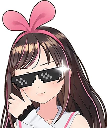😎 Стикер «Kizuna Ai» для Telegram