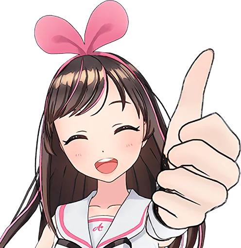 👍 Стикер «Kizuna Ai» для Telegram