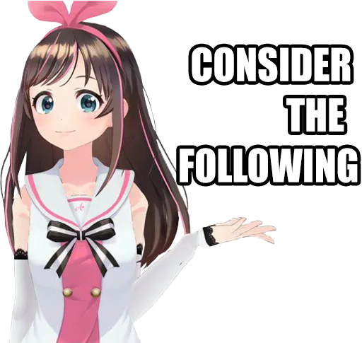 💁 Стикер «Kizuna Ai» для Telegram