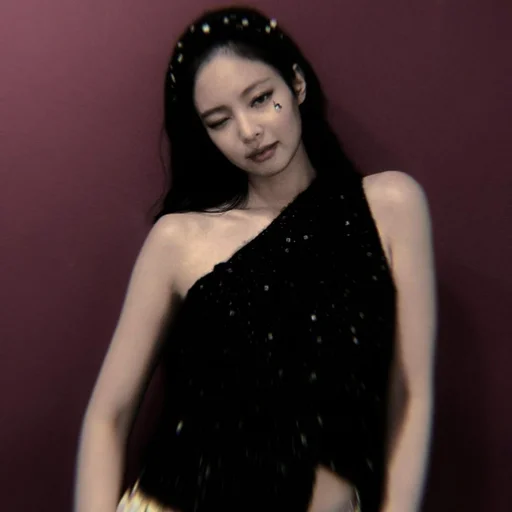 🥢 Стикер «kim jennie dark» для Telegram