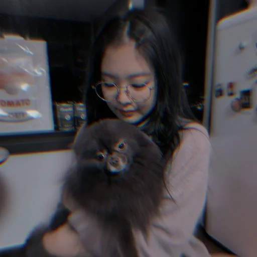 🥢 Стикер «kim jennie dark» для Telegram