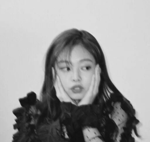 🥢 Стикер «kim jennie dark» для Telegram