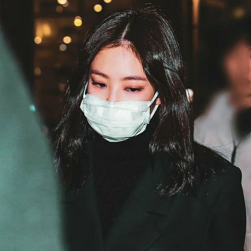 🥢 Стикер «kim jennie dark» для Telegram