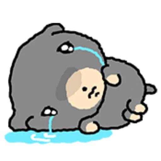 😭 Стикер «kkiwoong the puppy» для Telegram