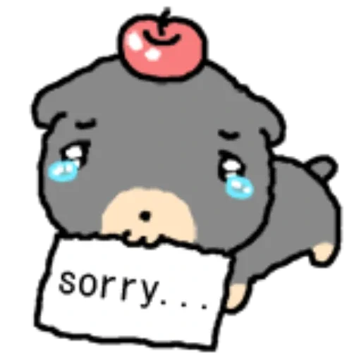 🥺 Стикер «kkiwoong the puppy» для Telegram