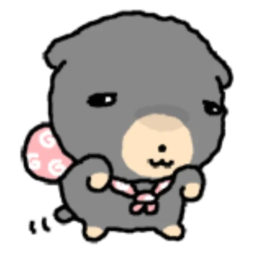 🎒 Стикер «kkiwoong the puppy» для Telegram