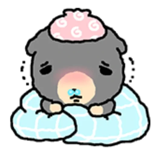 😷 Стикер «kkiwoong the puppy» для Telegram