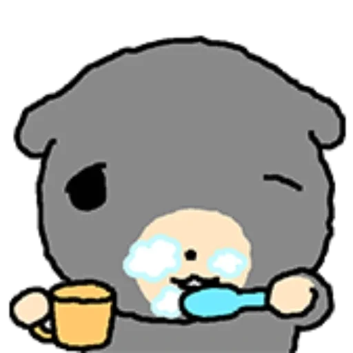 🪥 Стикер «kkiwoong the puppy» для Telegram