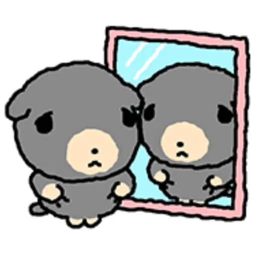 🪞 Стикер «kkiwoong the puppy» для Telegram