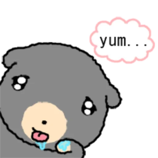 🤤 Стикер «kkiwoong the puppy» для Telegram