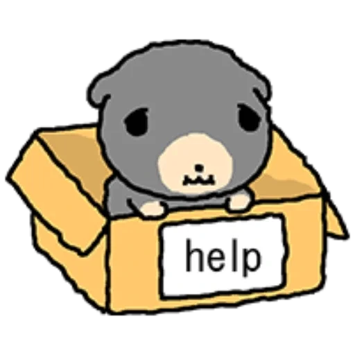 🆘 Стикер «kkiwoong the puppy» для Telegram