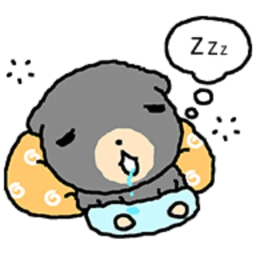 😴 Стикер «kkiwoong the puppy» для Telegram