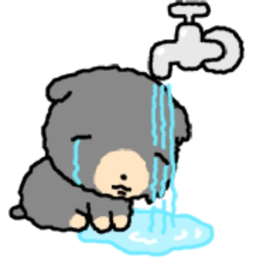 😭 Стикер «kkiwoong the puppy» для Telegram