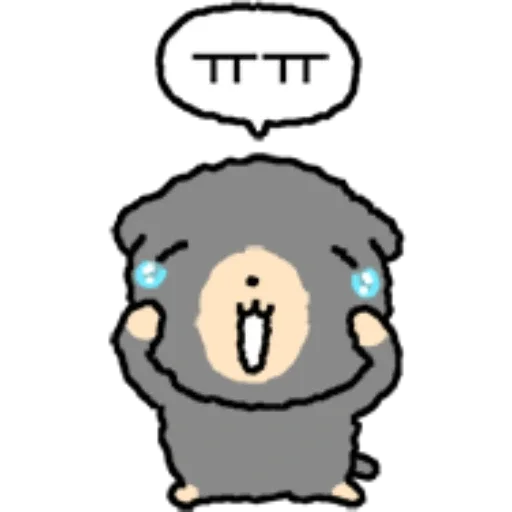 😭 Стикер «kkiwoong the puppy» для Telegram