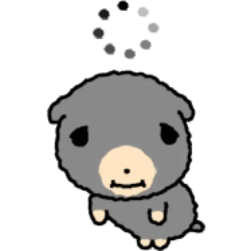 🫥 Стикер «kkiwoong the puppy» для Telegram