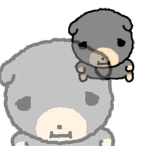 🫥 Стикер «kkiwoong the puppy» для Telegram