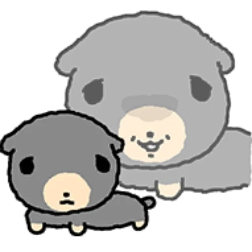 😀 Стикер «kkiwoong the puppy» для Telegram