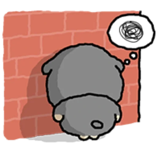 🫥 Стикер «kkiwoong the puppy» для Telegram