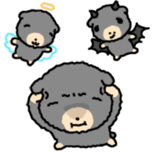👼 Стикер «kkiwoong the puppy» для Telegram