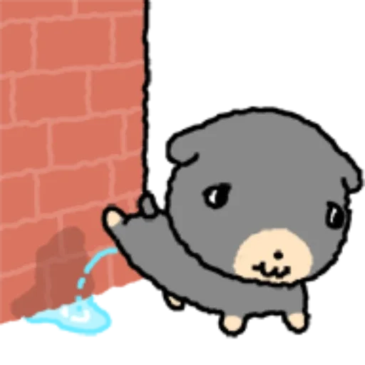 💦 Стикер «kkiwoong the puppy» для Telegram