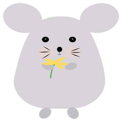 🌷 Стикер «Cute mouse» для Telegram