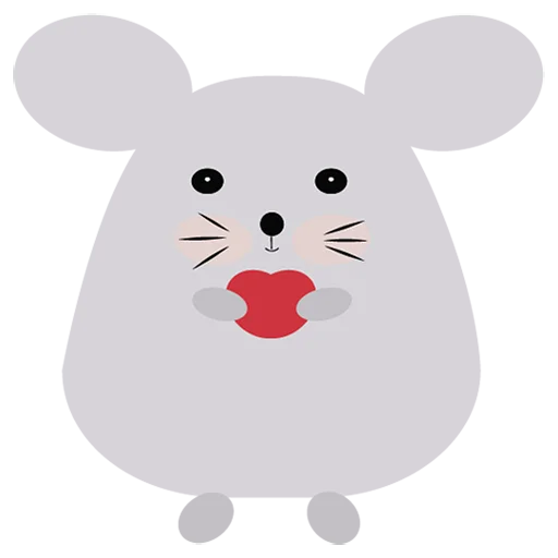 ❤️ Стикер «Cute mouse» для Telegram