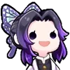 🦋 Эмодзи «Шинобу - Клинок рассекающий демонов» для Telegram