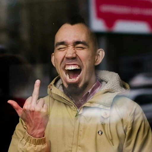 🖕 Стикер «2rbina 2rista» для Telegram