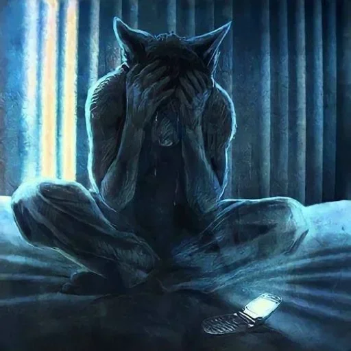 😭 Стикер «мур мур ня» для Telegram