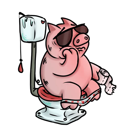 🚽 Стикер «Арбитражный Свин» для Telegram