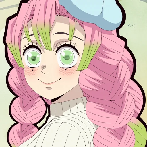 💖 Стикер «Mitsuri Kanroji Мицури Канроджи» для Telegram