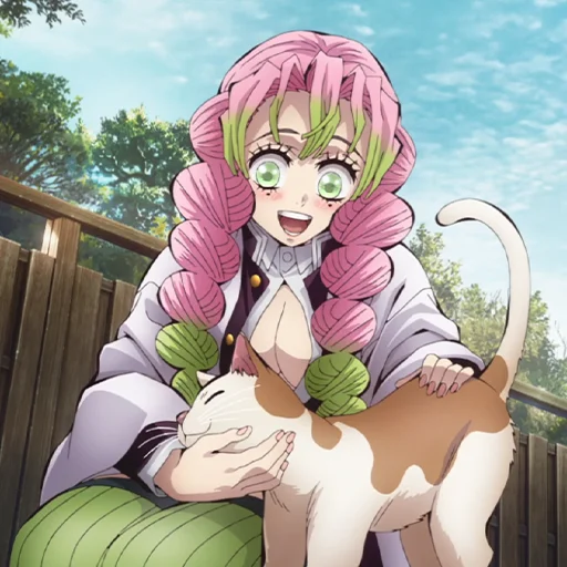 💖 Стикер «Mitsuri Kanroji Мицури Канроджи» для Telegram