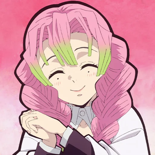 💖 Стикер «Mitsuri Kanroji Мицури Канроджи» для Telegram