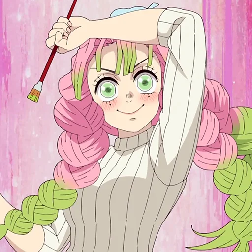 💖 Стикер «Mitsuri Kanroji Мицури Канроджи» для Telegram