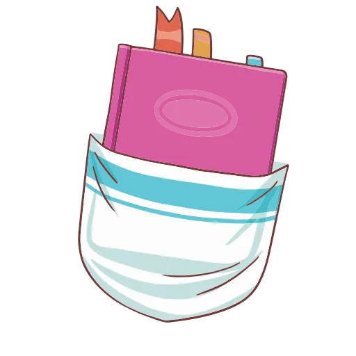 📚 Стикер «Книга лучший друг» для Telegram