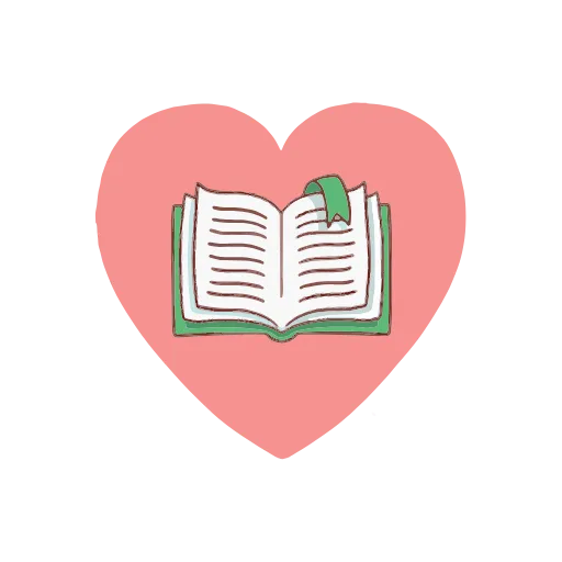 ❤ Стикер «Книга лучший друг» для Telegram