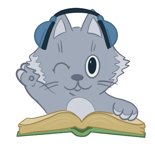 🎧 Стикер «Книга фантиков» для Telegram