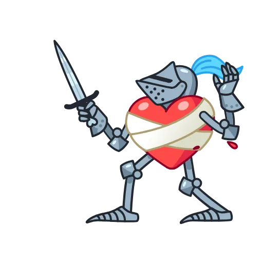 ❤️‍🩹 Стикер «Date Knight» для Telegram