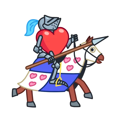 🏃‍♂️ Стикер «Date Knight» для Telegram