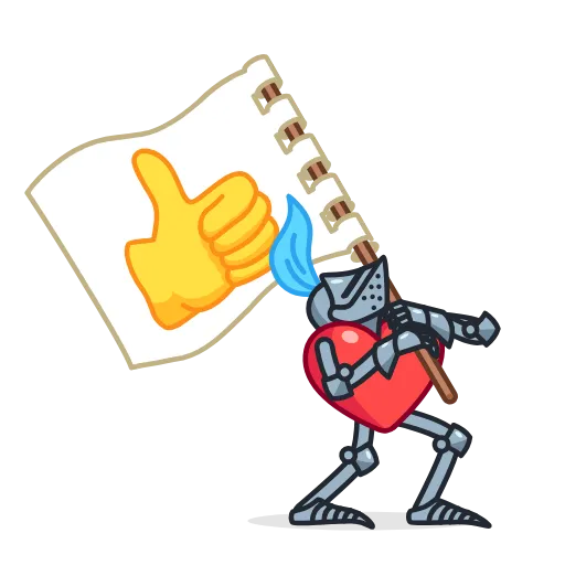 👍 Стикер «Date Knight» для Telegram