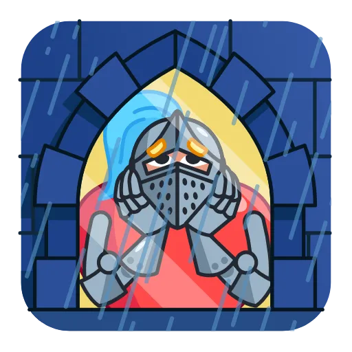 ☹️ Стикер «Date Knight» для Telegram