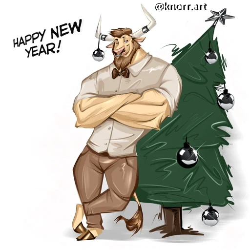 🎄 Стикер «2021» для Telegram