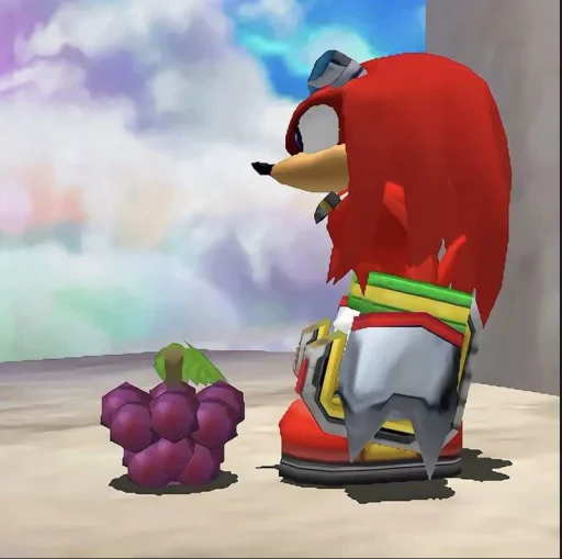 🤩 Стикер «KNUCKLES THE ECHIDNA» для Telegram