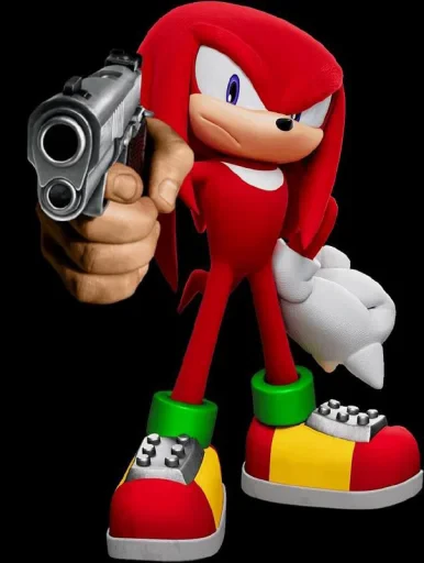 🤩 Стикер «KNUCKLES THE ECHIDNA» для Telegram